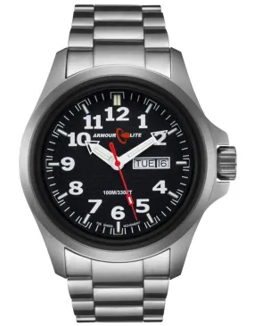 ArmourLite Officer Field Series - Black Dial - Stainless Steel Case & Bracelet