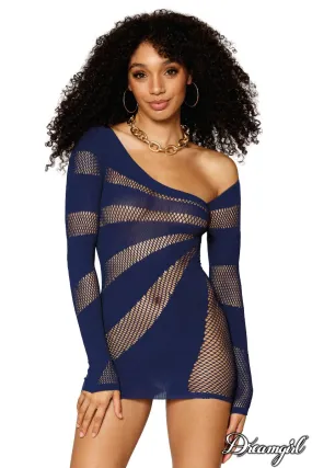 Asymmetrical Net Chemise