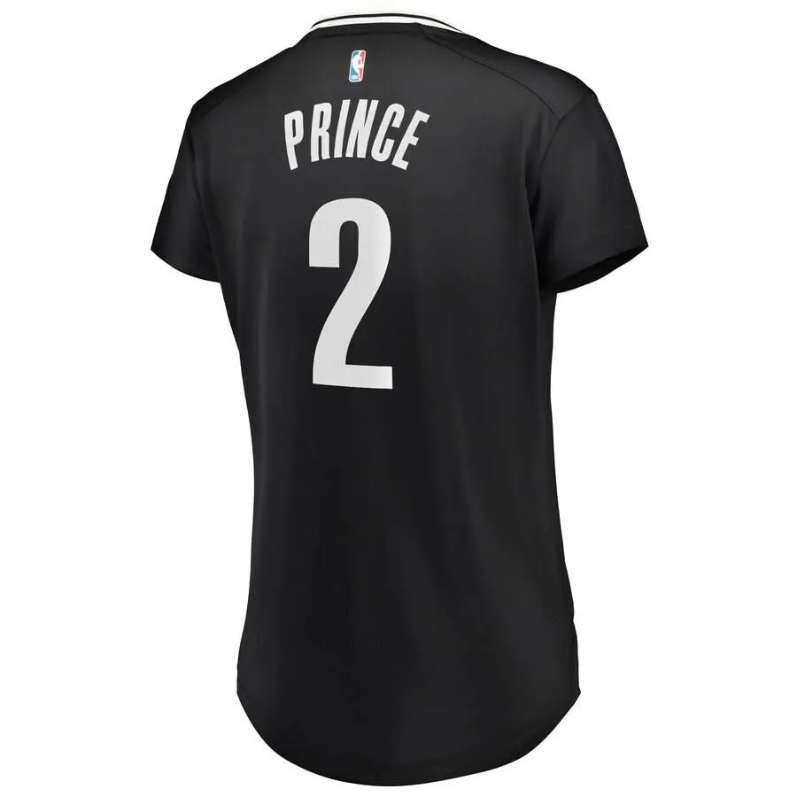 Brooklyn Nets Taurean Prince Fanatics Branded Replica Fast Break Icon Jersey Womens - Black | Ireland D6175U2