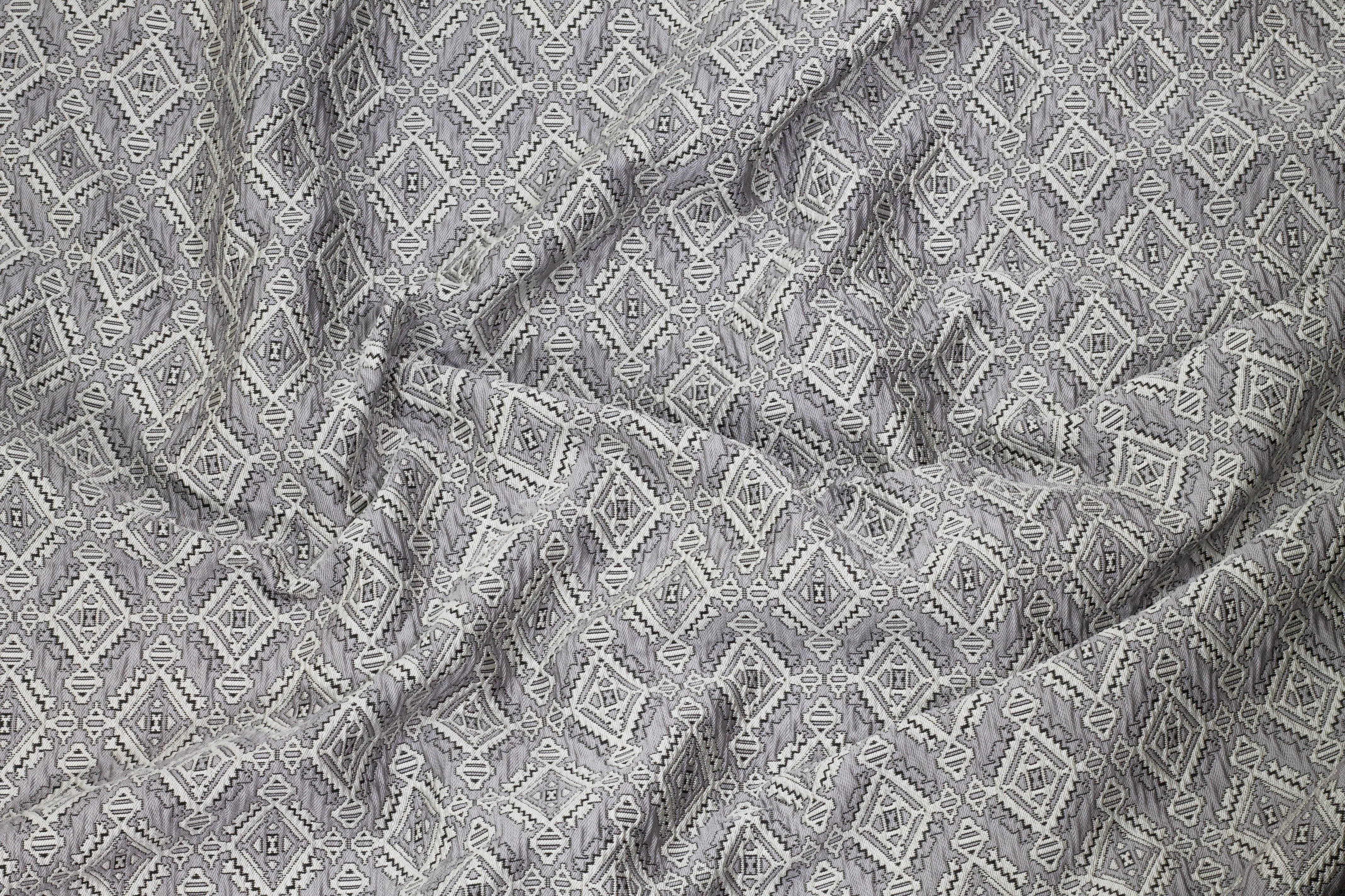 Crushed Diamond Brocade - Gray