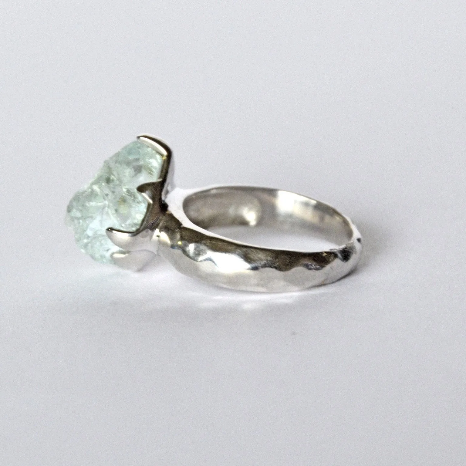 Frozen Water Aquamarine Ring