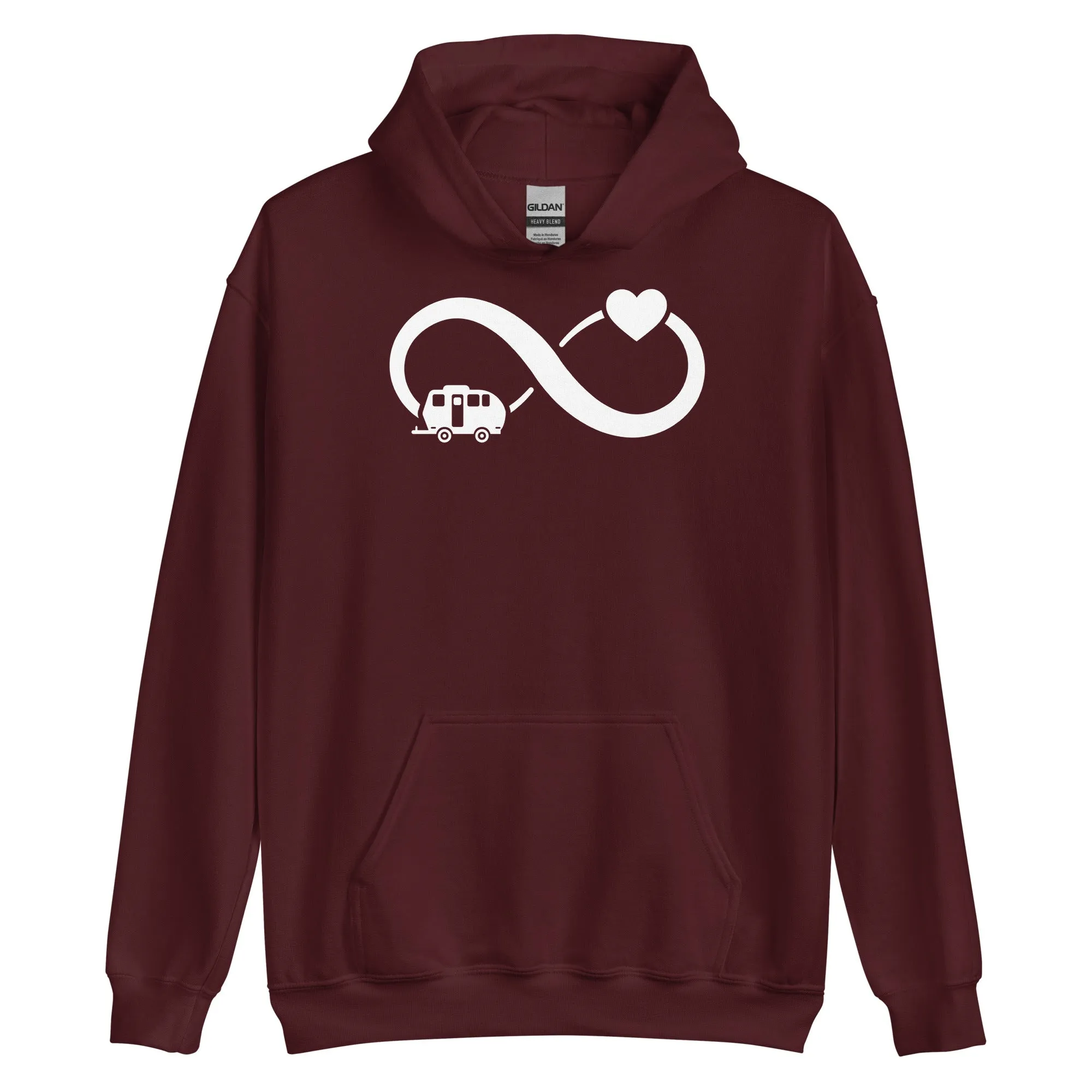 Infinity Heart and Camping 2 - Unisex Hoodie