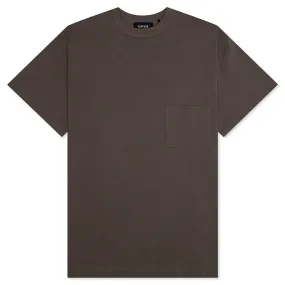 Jersey Braque Pocket Tee - Chocolate