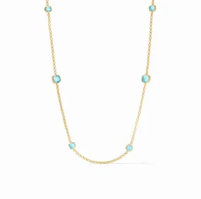 Julie Vos Aquitaine Station Necklace, Capri Blue