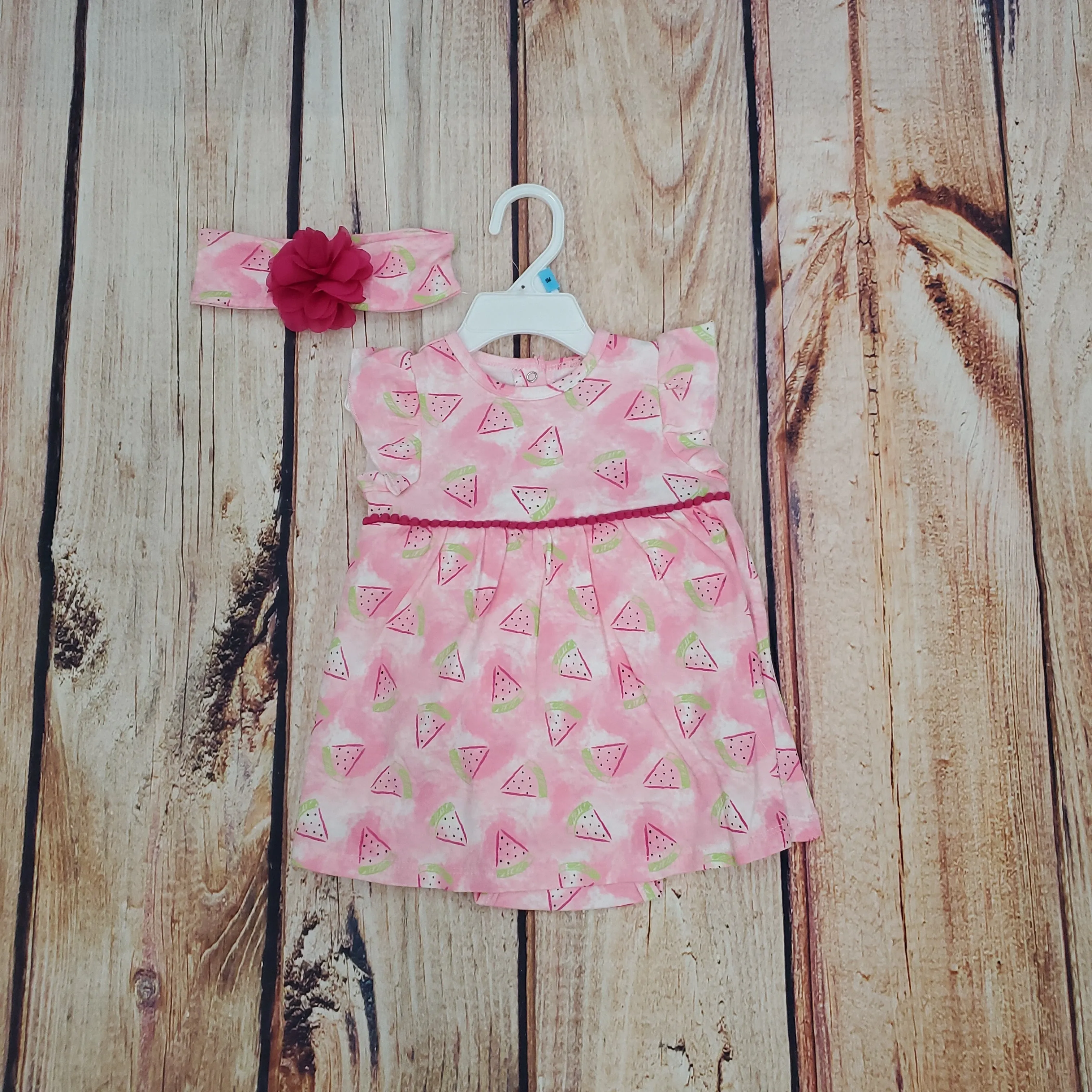 Little Me Watermelon Bodysuit Dress