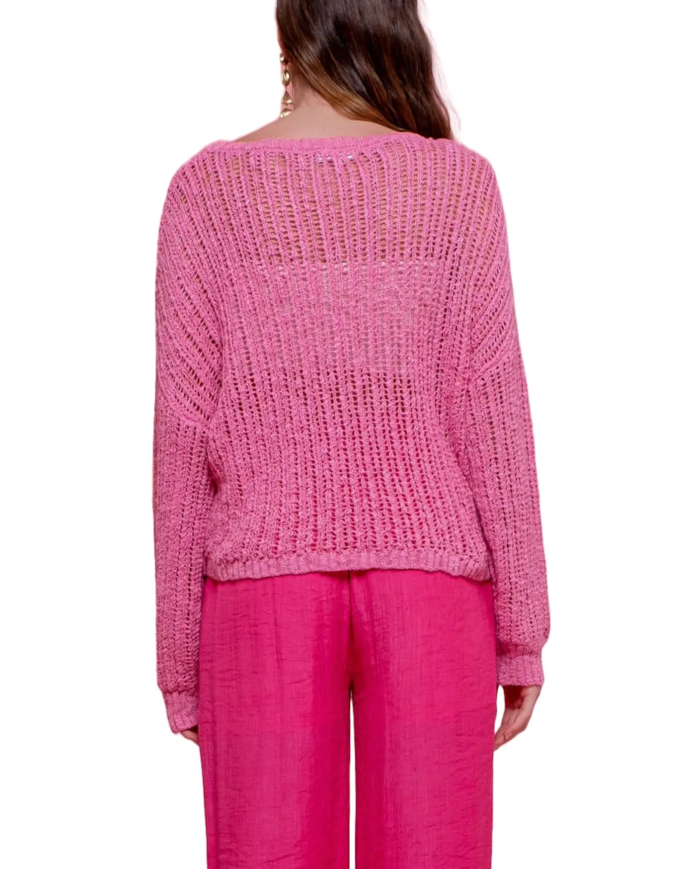 Lyla Sheer Knit Pullover