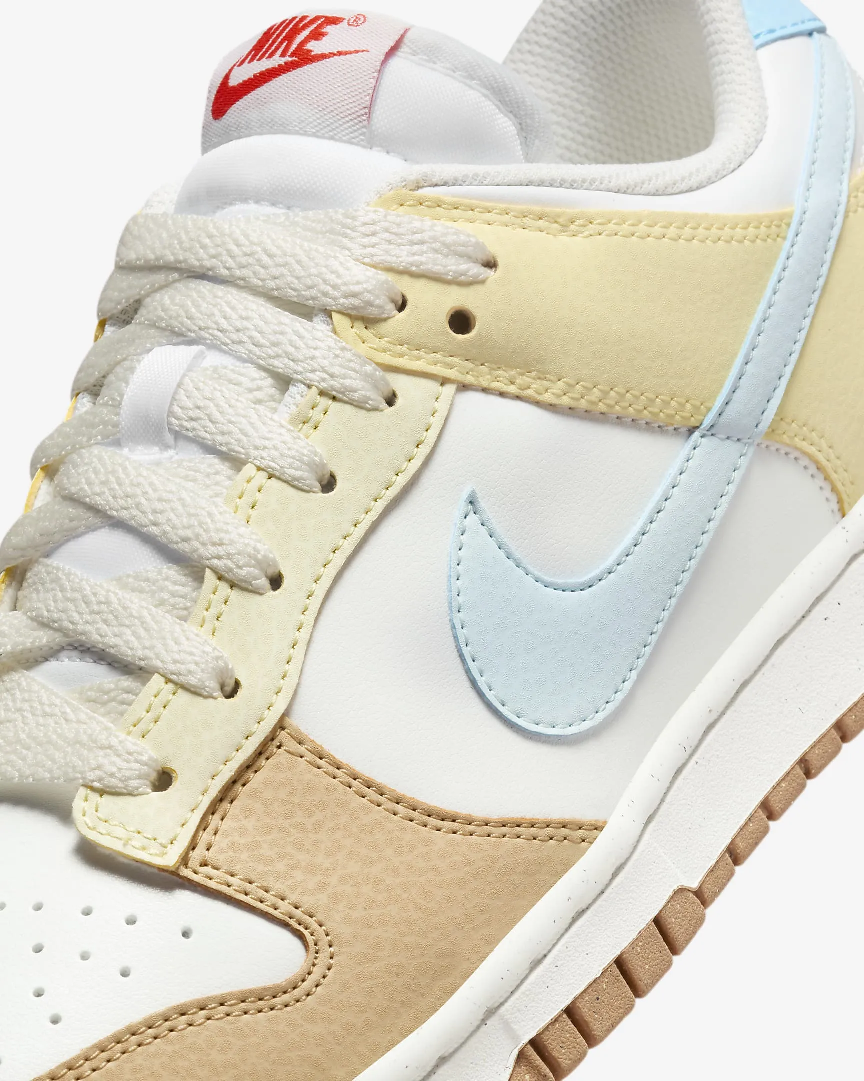 Nike Women's Dunk Low Shoes - Summit White / Aquarius Blue / Soft Yellow / Glacier Blue