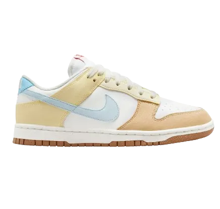 Nike Women's Dunk Low Shoes - Summit White / Aquarius Blue / Soft Yellow / Glacier Blue