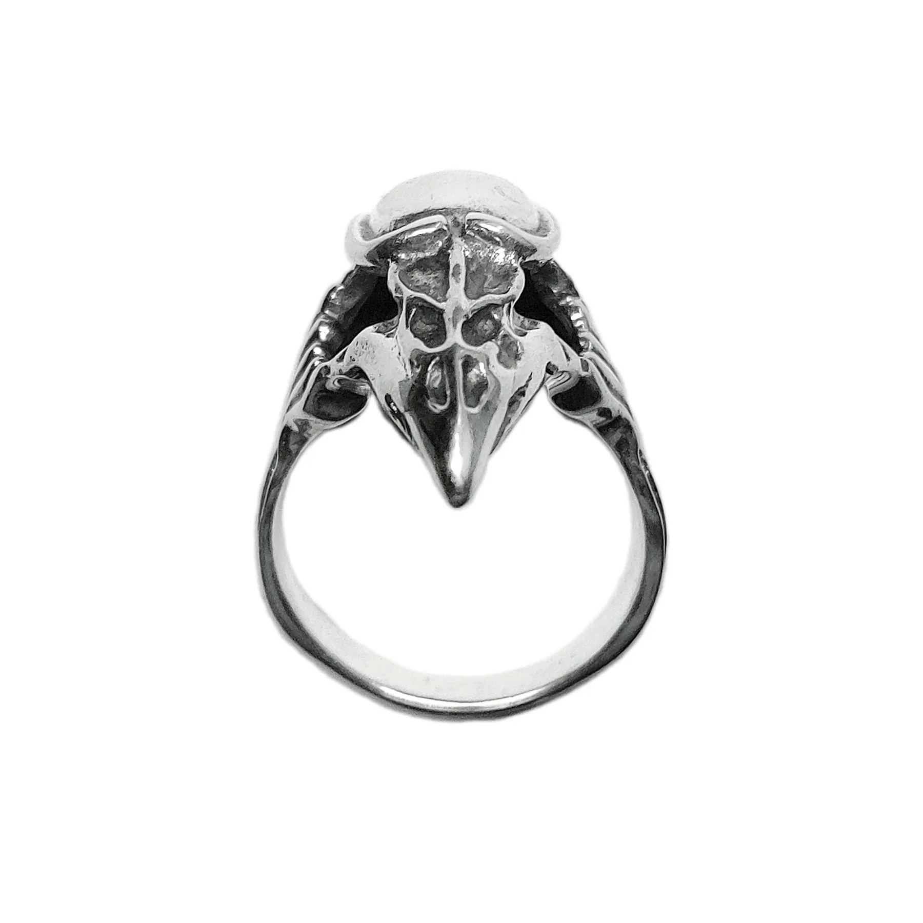 Plague Doctor Mask Unisex Sterling Silver Ring