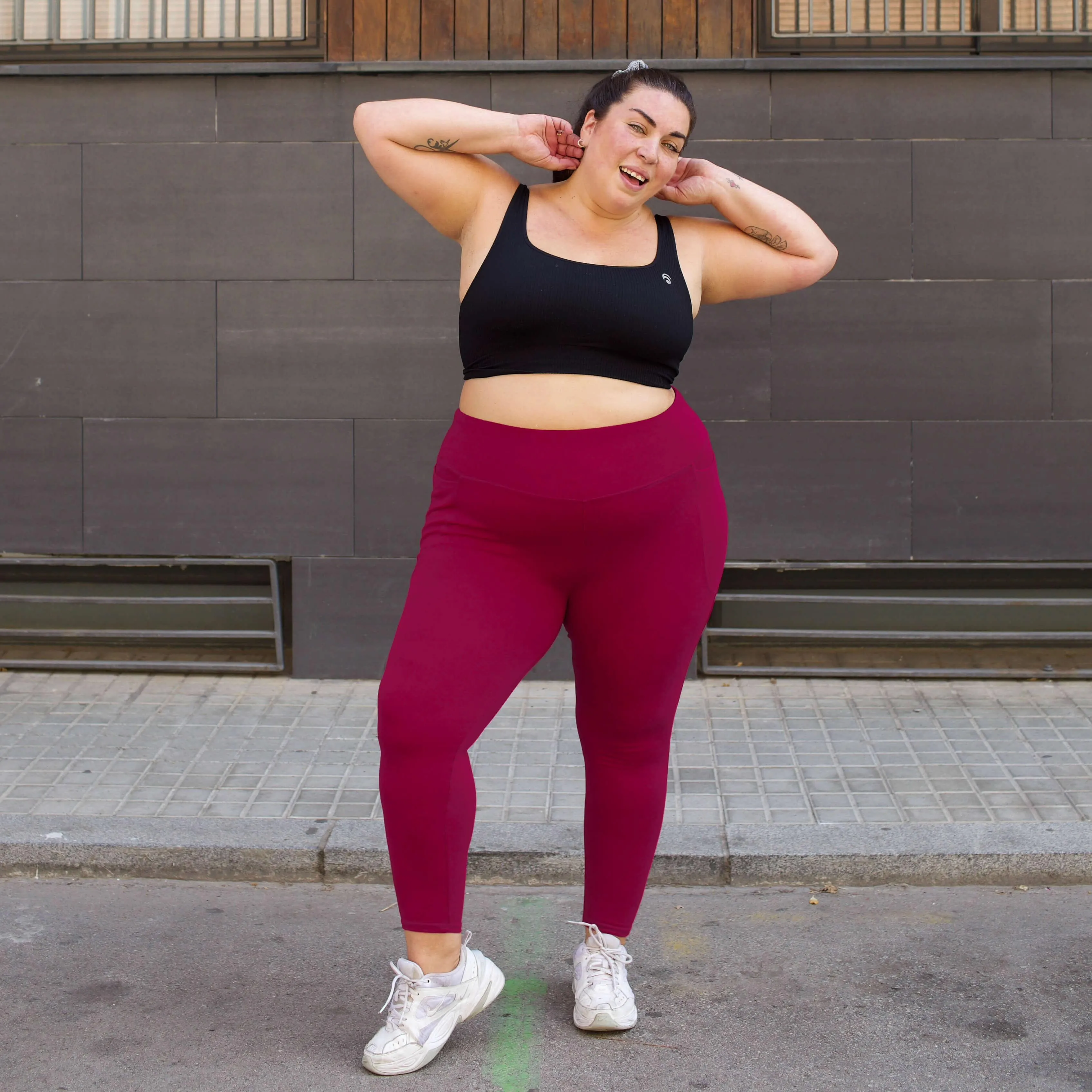 Squat-sichere - 7/8 Leggings - Raspberry Pie