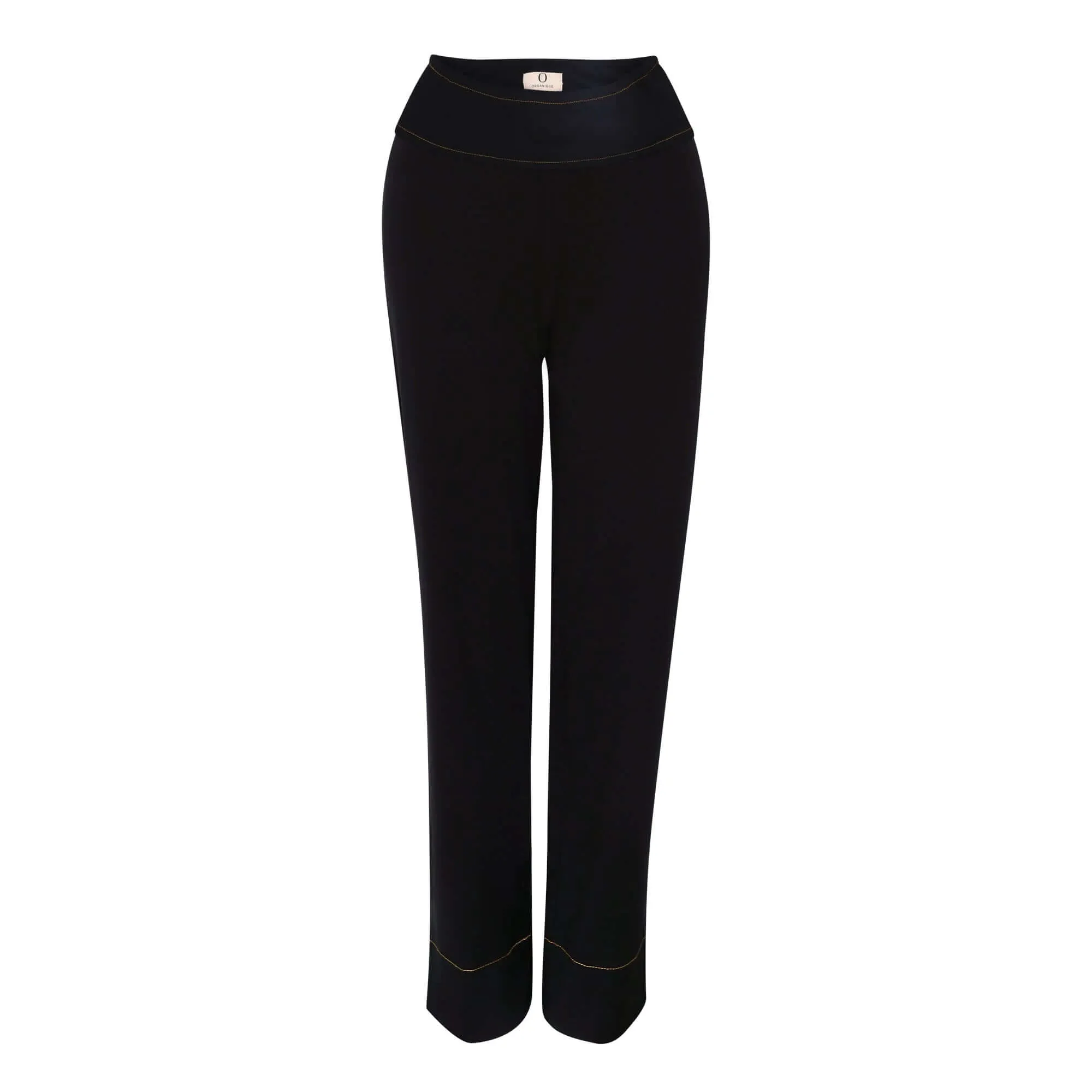 Straight Leg Trousers in Black